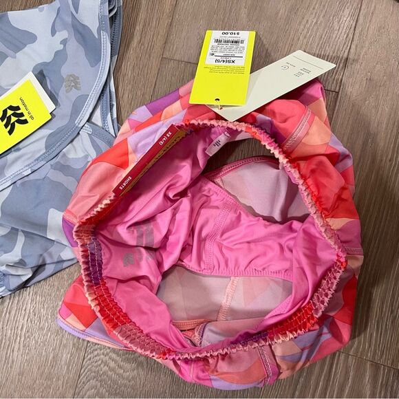 All in Motion Girls Athletic Run Shorts Set XS 4/5 - Picture 4 of 7